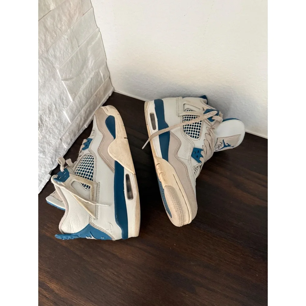 Air Jordan 4 Retro Military Blue 2024 GS Industrial Blue! Size: Size 6Y